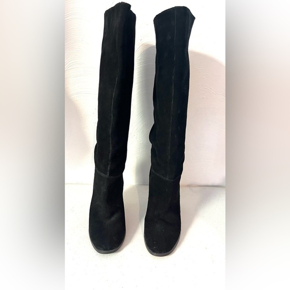 Colin Stuart Tall  Black Suede Women's High Knee Boots Chic Boho Trendy
Size 10 - Picture 2 of 10